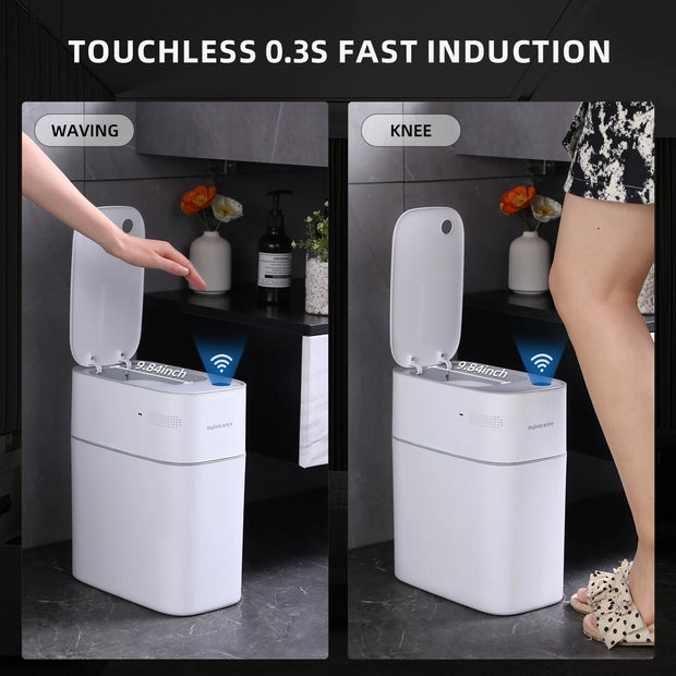 Intelligent 14L Bathroom Trash Can: A Smart Solution for Clean Spaces